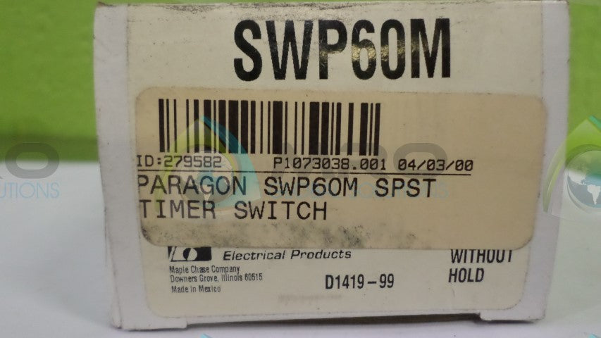 PARKER SWP60M TIMER SWITCH *NEW IN BOX*