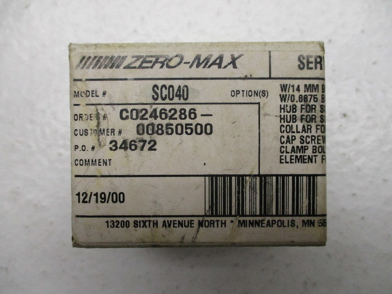 ZERO-MAX SC040 NSMP