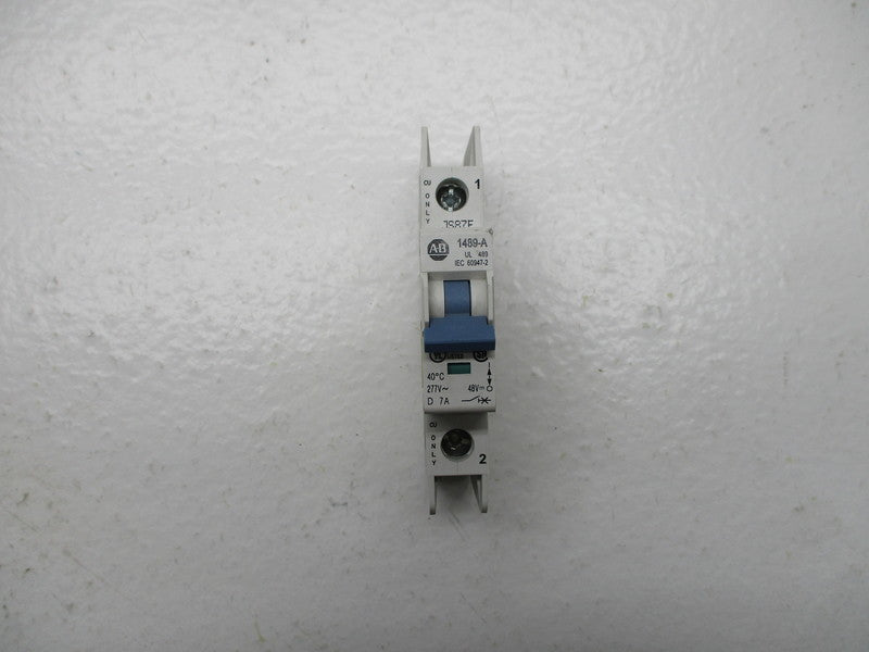 ALLEN BRADLEY 1489-A1D070 CIRCUIT BREAKER SER. A 7A 277V NSNP