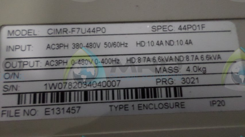 MAGNETEK CIMR-F7U44PO CONTROL *USED*