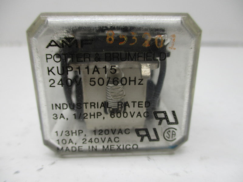 POTTER & BRUMFIELD KUP11A15 RELAY 240V UNMP