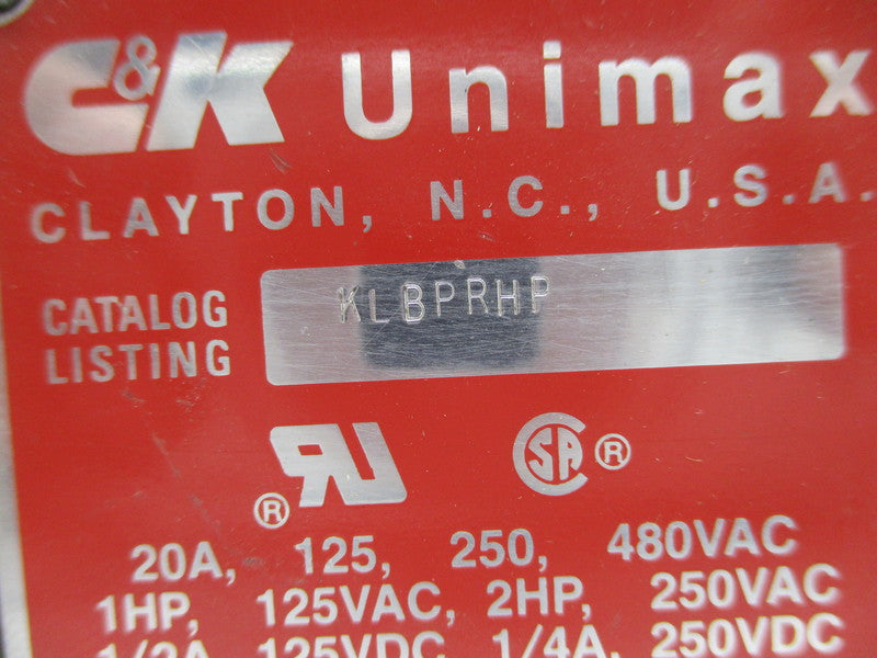C&K UNIMAX KLBPRHP NSNP