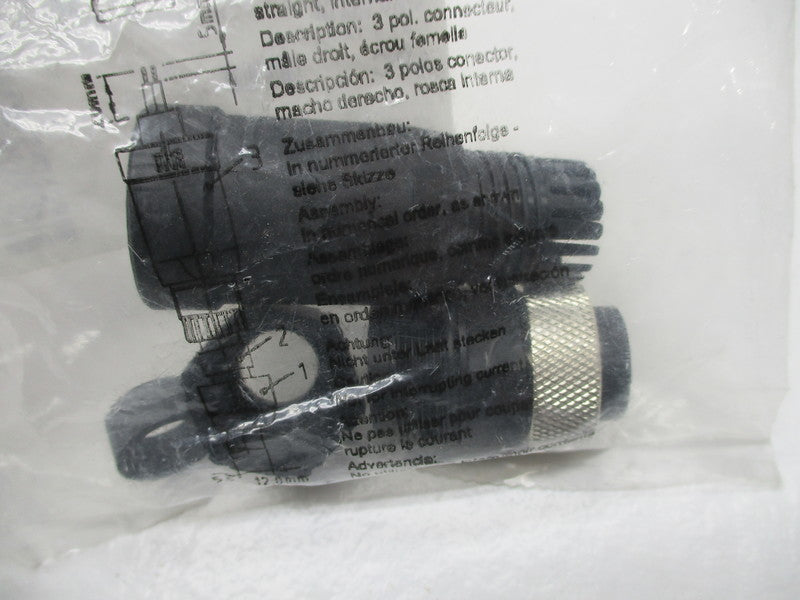 DANIEL WOODHEAD 1A3002-34 MALE STRAIGHT CONNECTOR * NEW IN FACTORY BAG *
