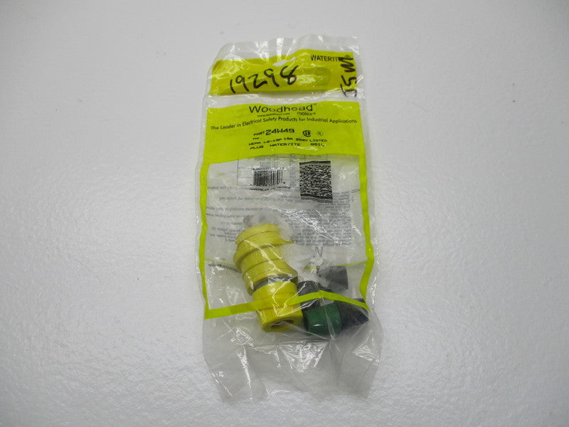 WOODHEAD 24W49 CONNECTOR WATERTITE *NEW*