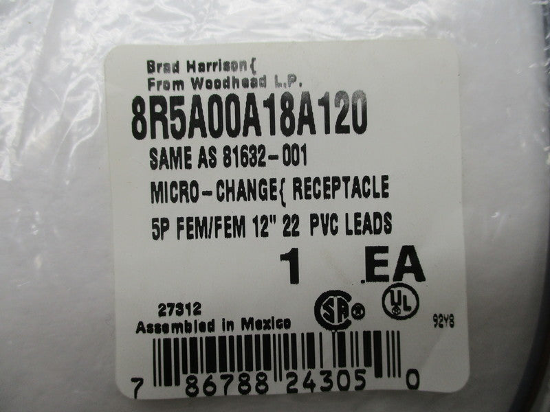 DANIEL WOODHEAD 8R5A00A18A120 * NEW IN FACTORY BAG *