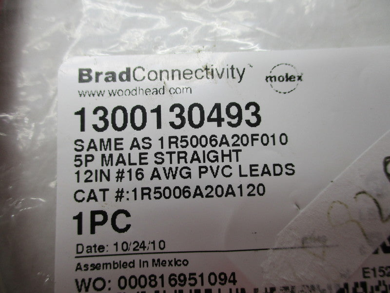 DANIEL WOODHEAD 1300130493 1R5006A20A120 * NEW IN FACTORY BAG *