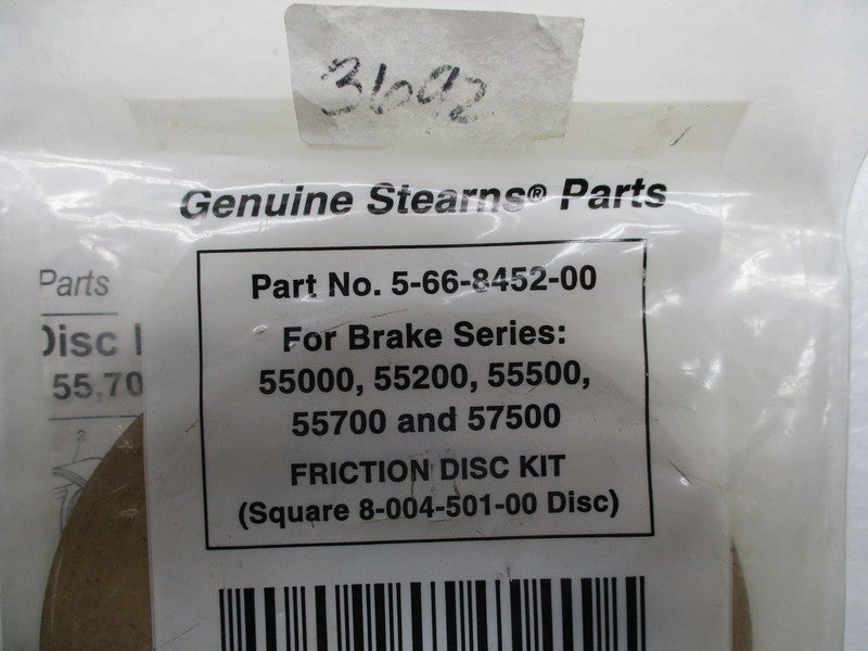 STEARNS 5-66-8452-00 KIT-FRIC DISC * NEW IN FACTORY BAG *