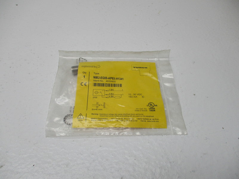 TURCK Ni6U-EG08-AP6X-H1341 * NEW IN FACTORY BAG *