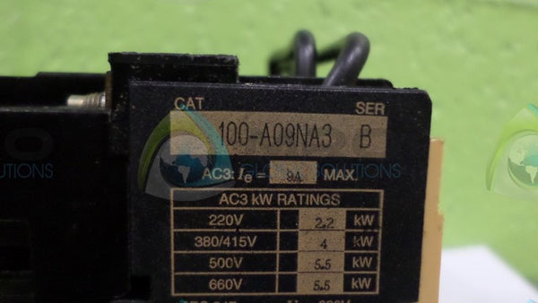 ALLEN BRADLEY 100-A09NA3 SER. B CONTACTOR  UNMP