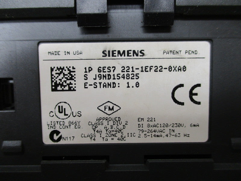 SIEMENS 6ES7221-1EF22-0XA0 NSMP
