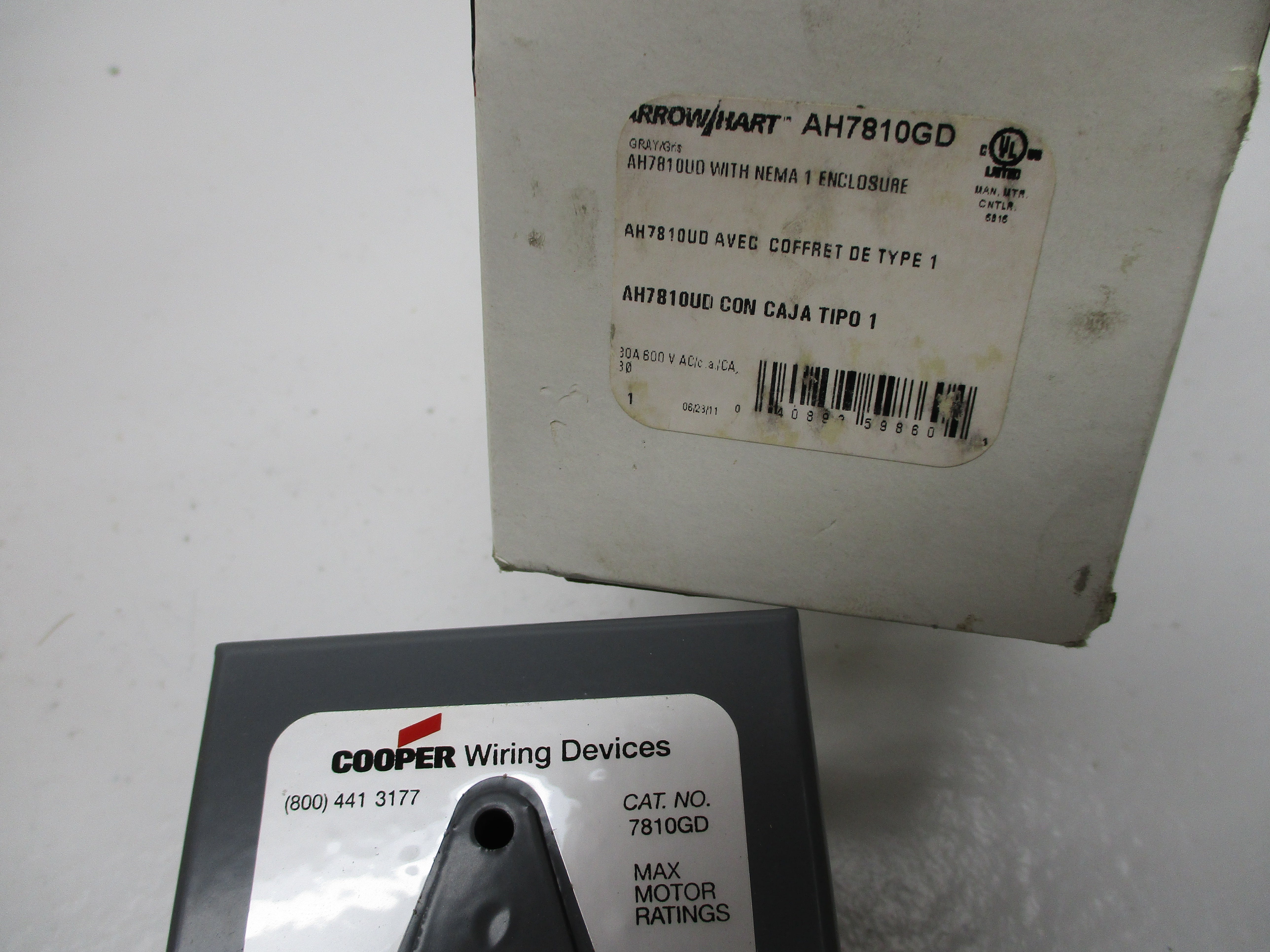 ARROW HART AH7810GD GRAY ENCLOSURE 2 GANG NSMP