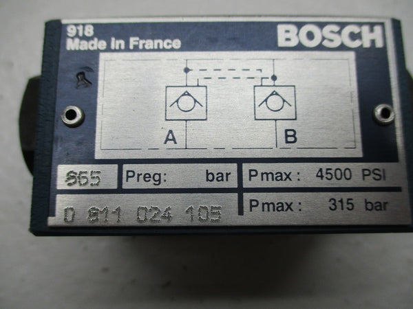 BOSCH 0811024105 HYDRAULIC VALVE NSNP
