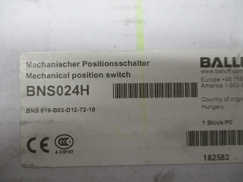 BALLUFF BNS819-B03-D12-72-10 NSFS