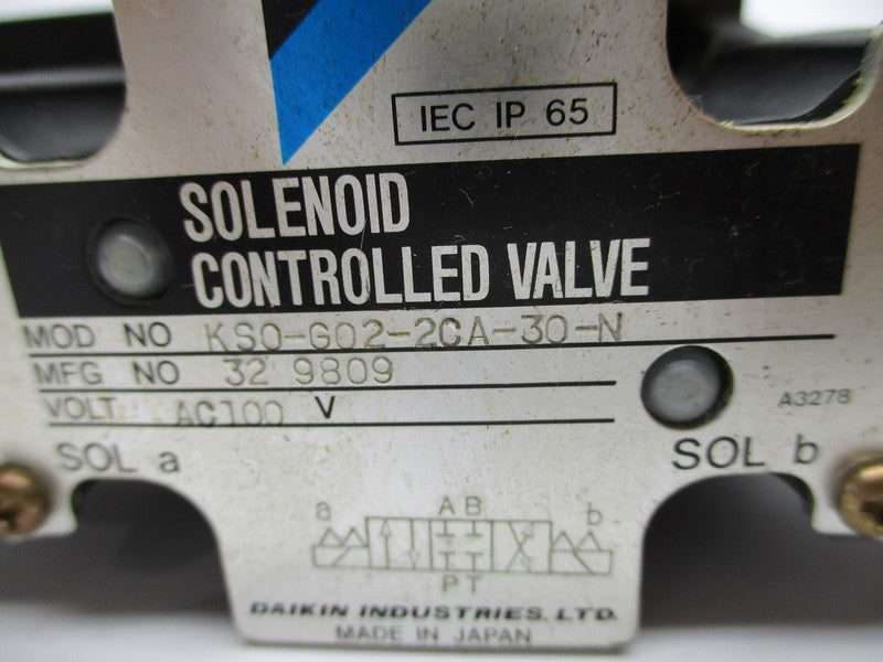 DAIKIN KSO-G02-2CA-30-N UNMP
