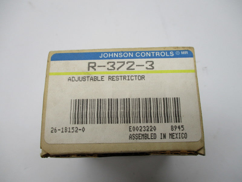 JOHNSON CONTROLS R-372-3 ADJUSTABLE RESTRICTOR NSMP