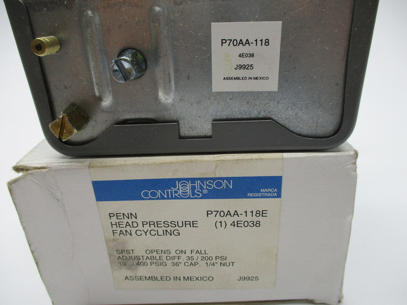JOHNSON CONTROLS P70AA-118 4E038 NSMP