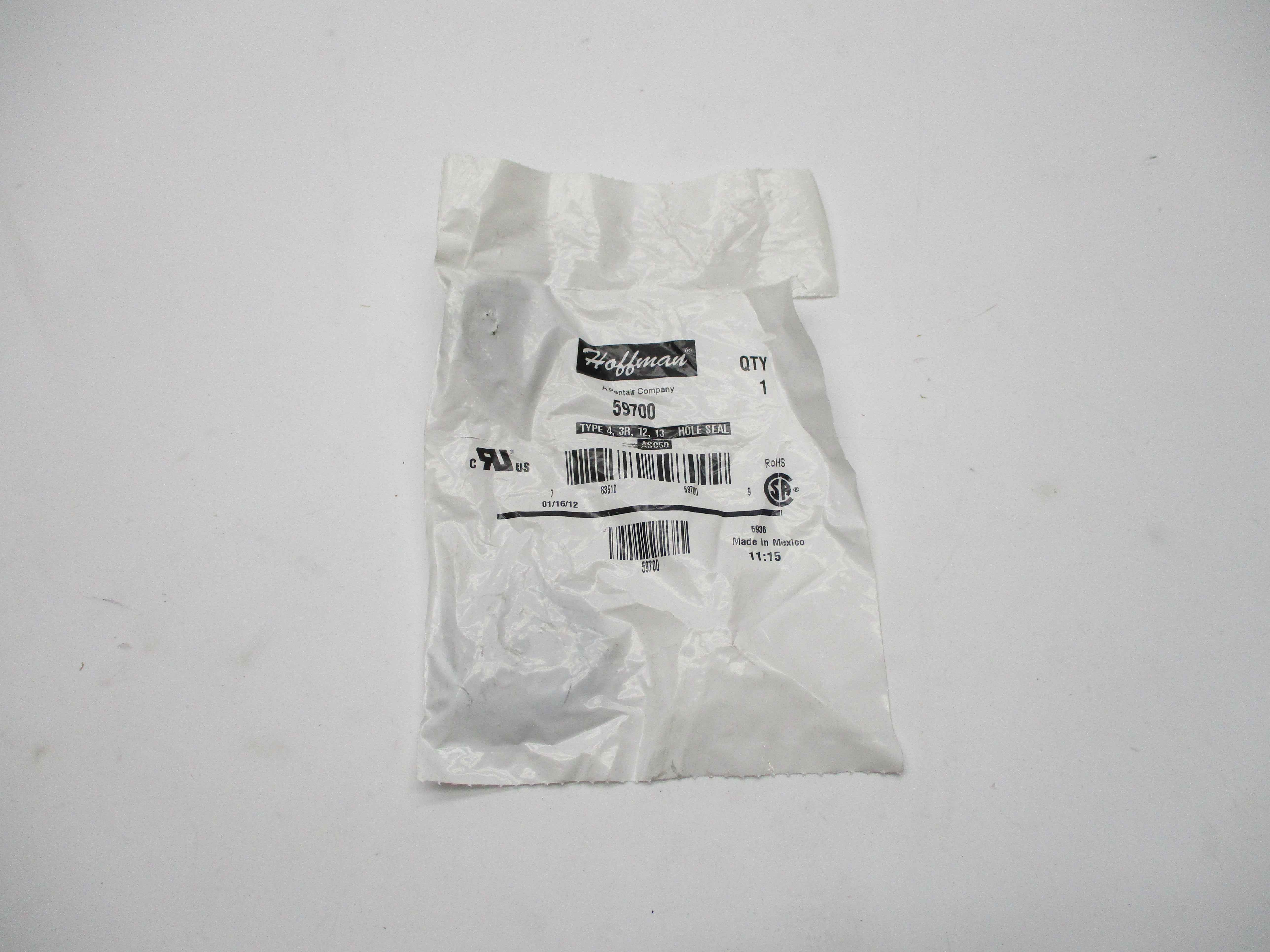 HOFFMAN 59700 AS050 HOLE SEAL 1/2" * NEW IN FACTORY BAG *