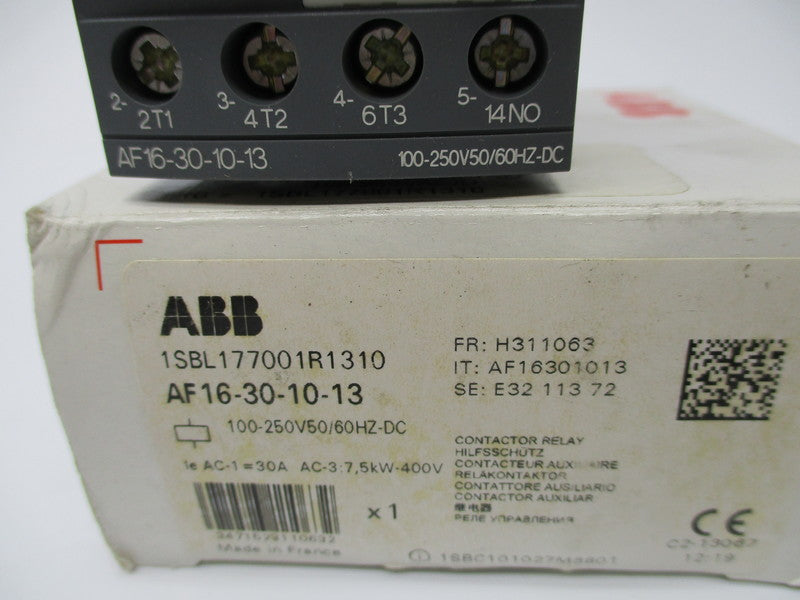 ABB AF16-30-10-13 1SBL177001R1310 CONTACTOR RELAY 100/250V NSMP