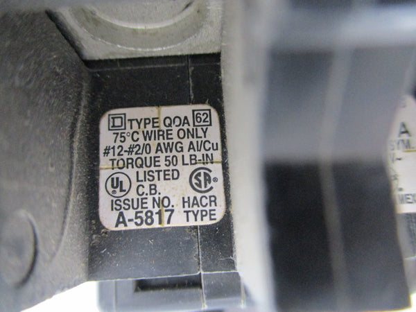 SQUARE D QOA290 CIRCUIT BREAKER 90A 120/240V NSNP