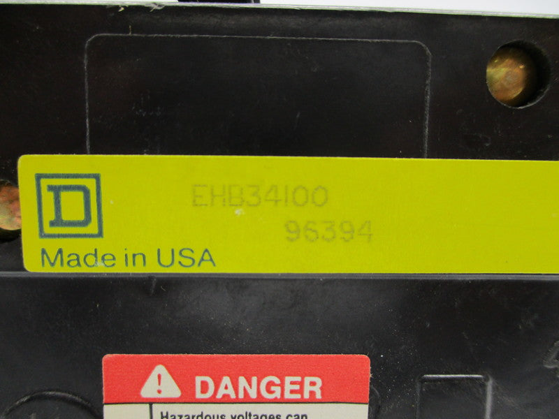 SQUARE D EHB34100 CIRCUIT BREAKER 100A 277V NSNP