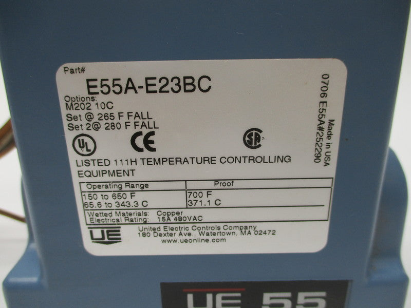 UNITED ELECTRIC CONTROLS E55A-E23BC NSNP