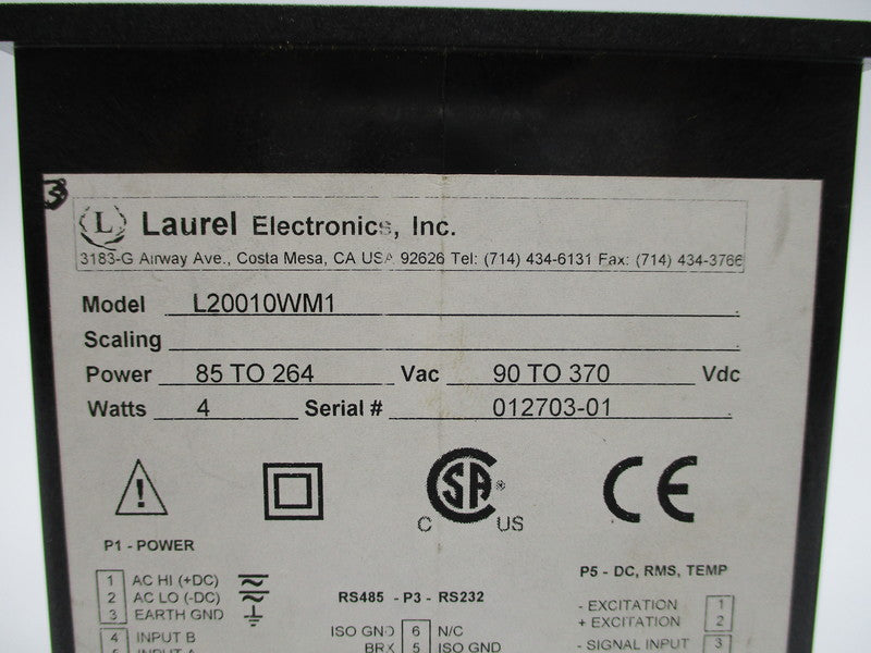 LAUREL ELECTRONICS L20010WM1 NSNP
