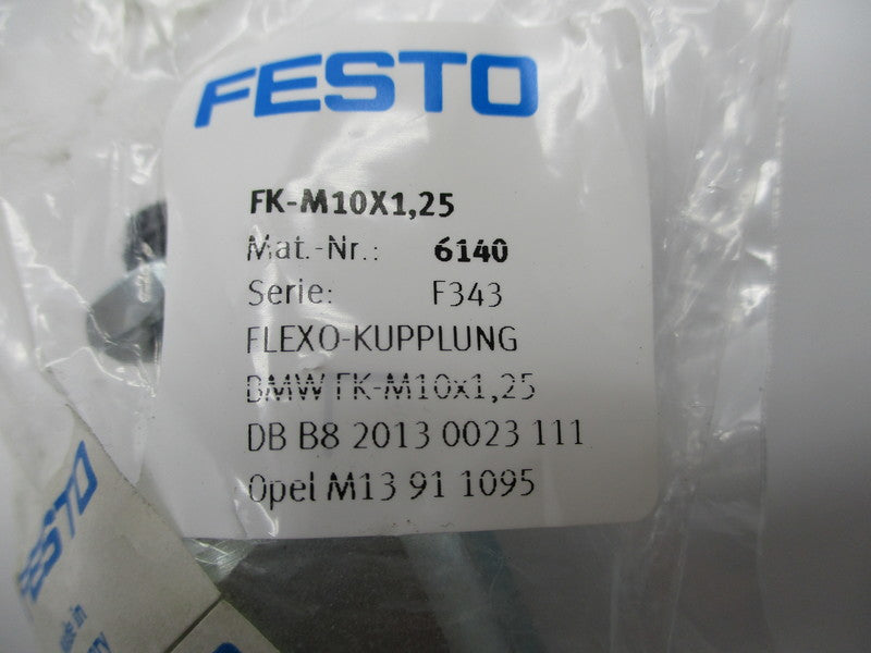 FESTO FK-M10X1,25 SELF-ALIGNING ROD COUPLER * NEW IN FACTORY BAG *