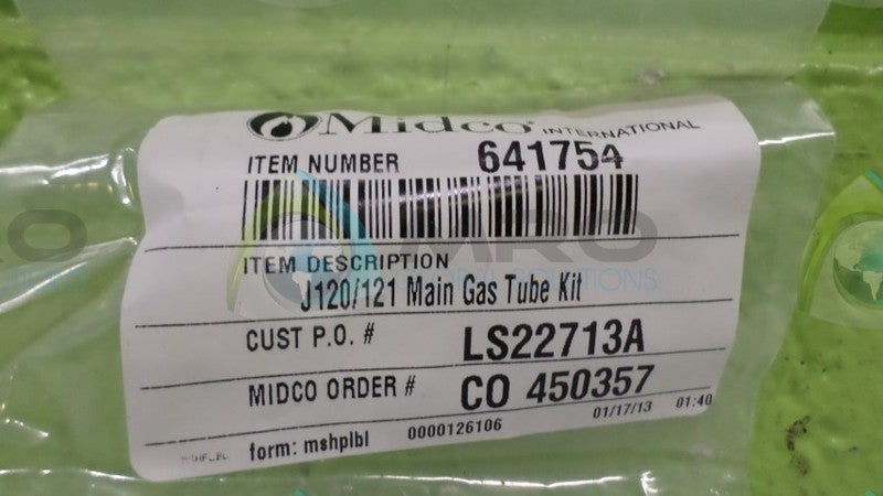 MIDCO 641754 MAIN GAS TUBE *NEW IN ORIGINAL PACKAGE*
