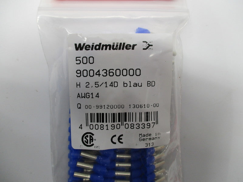 WEIDMULLER 9004360000 (PKG OF 500) NSMP