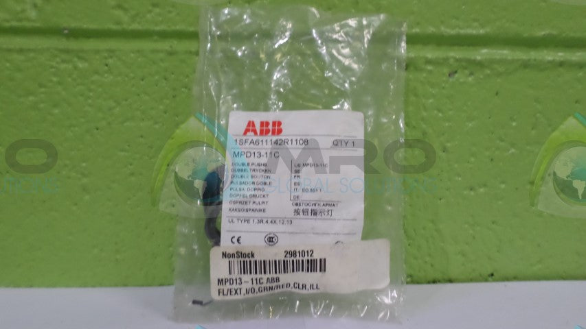 ABB MPD13-11C DOUBLE PUSHBUTTON *NEW IN ORIGINAL PACKAGE*