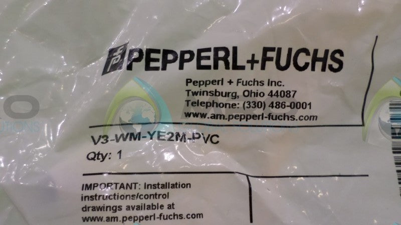 PEPPERL+FUCHS V3-WM-YE2M-PVC CORDSET METER *NEW IN FACTORY BAG*