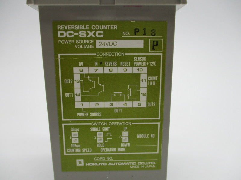 HOKUYO AUTOMATIC DC-SXC UNMP