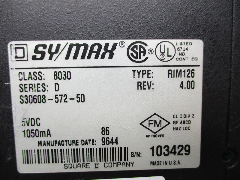 SQUARE D 8030-RIM126 SER. D UNMP