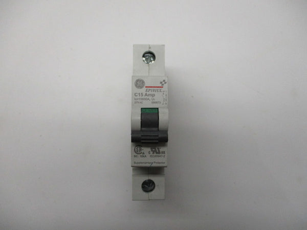 GENERAL ELECTRIC EP101UL-C15 686873 CIRCUIT BREAKER 15A 277VAC NSNP