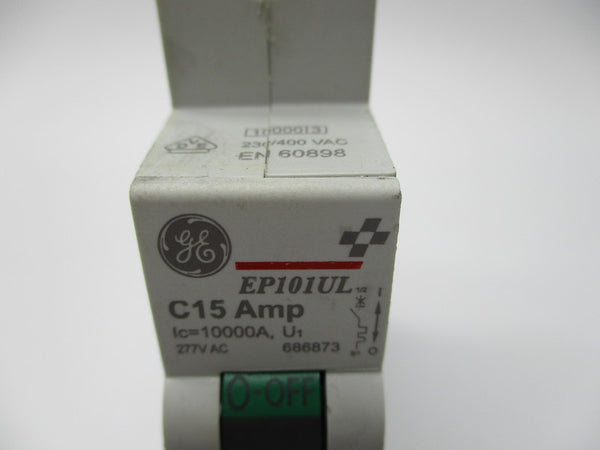 GENERAL ELECTRIC EP101UL-C15 686873 CIRCUIT BREAKER 15A 277VAC NSNP