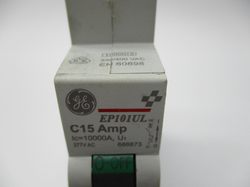 GENERAL ELECTRIC EP101UL-C15 686873 CIRCUIT BREAKER 15A 277VAC NSNP