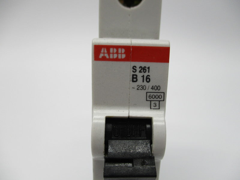 ABB S261-B16 CIRCUIT BREAKER 16A 230/400V NSNP