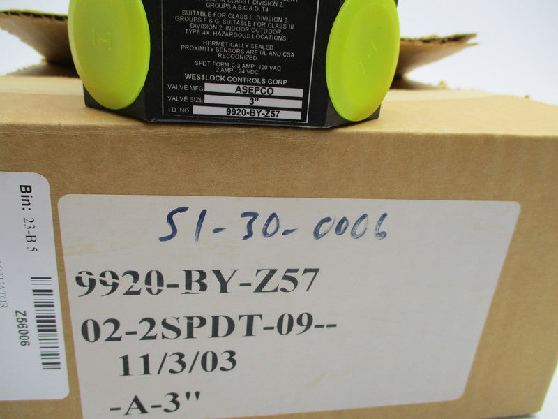 WESTLOCK CONTROLS 9920-BY-Z57 NSMP