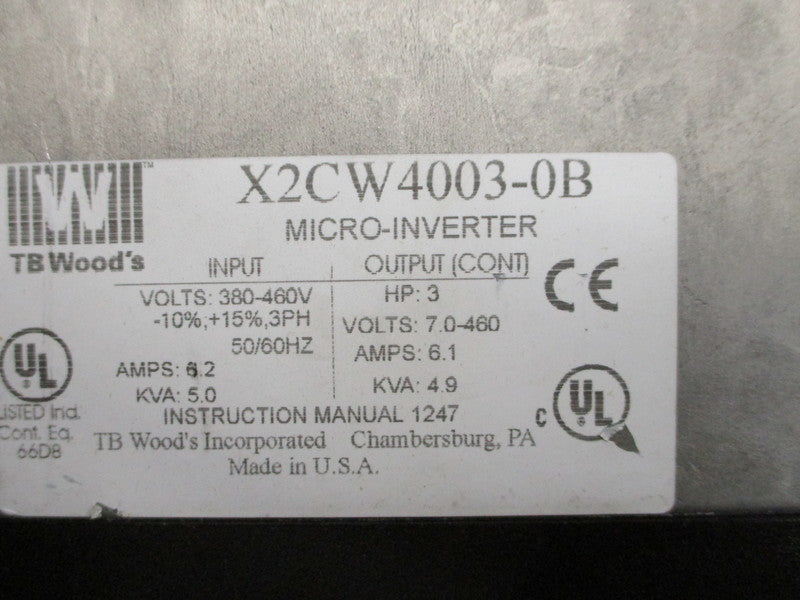 TB WOODS X2CW4003-0B UNMP