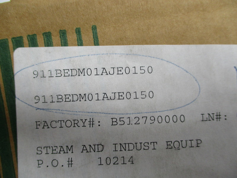 KUNKLE VALVE 911BEDM01AJE0150 NSMP