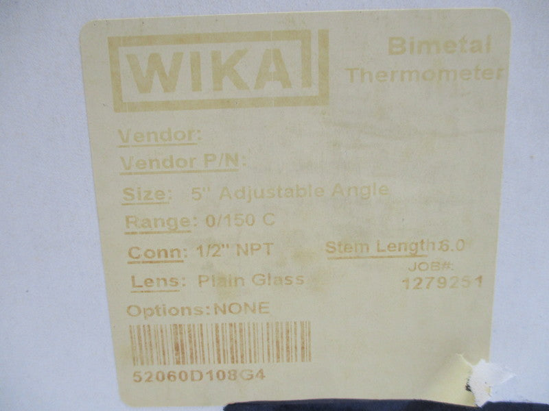 WIKA 52060D108G4 NSMP