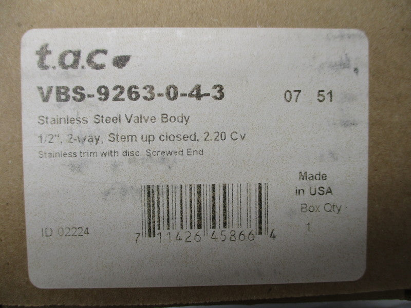T.A.C. VBS-9263-0-4-3 NSMP