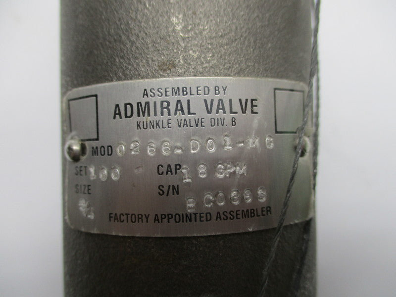 KUNKLE VALVE 0266-D01-MG0100 NSNP