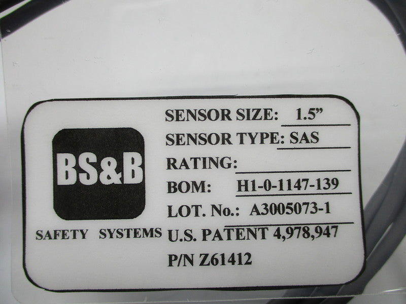 BS&B SAS H1-0-1147-139 A3005073-1 NSNP