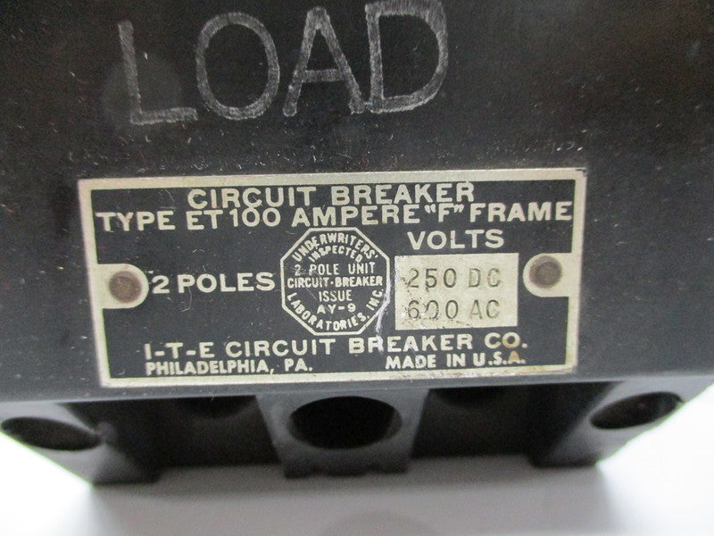 ITE ET100 250DC/600AC UNMP