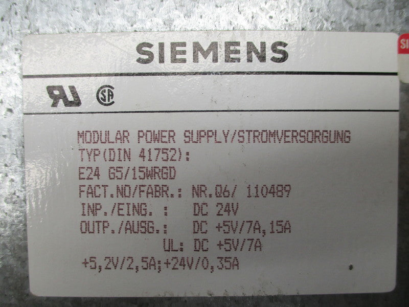 SIEMENS E24G5/15WRGD UNMP
