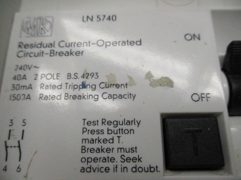 MK LN5740 40A 240V UNMP