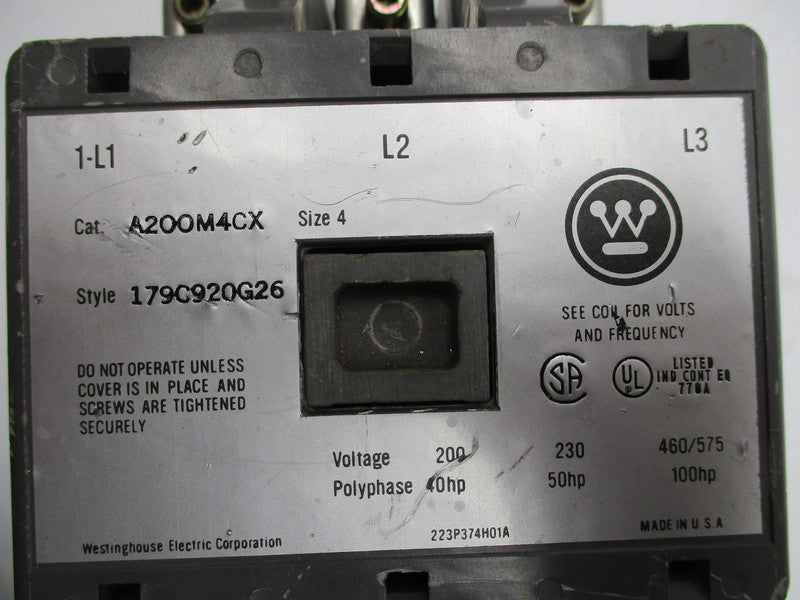 WESTINGHOUSE A200M4CX UNMP