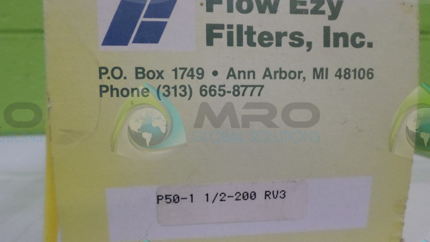 FLOW EZY INC. P50-1-1/2-200-RV3 FILTER *NEW IN BOX*