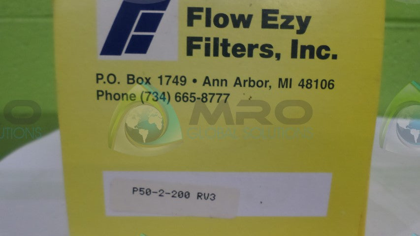 FLOW EZY INC. P50-2-200-RV3 FILTER *NEW IN BOX*